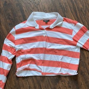 Cropped long sleeve shirt